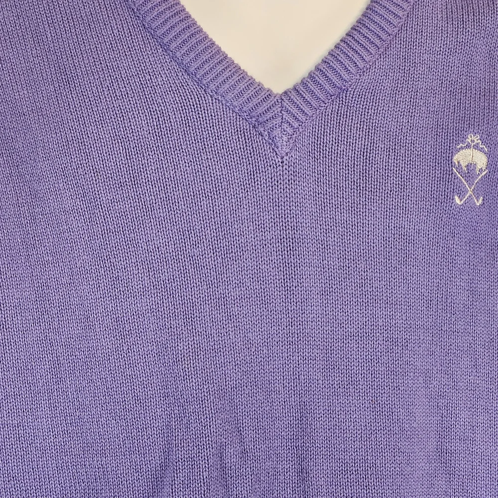 Vintage Brooks Brothers Purple V-Neck Men’s Sweater Vest‎